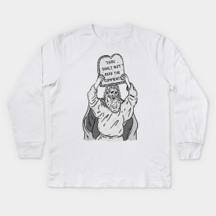 The first commandment of the Internet Kids Long Sleeve T-Shirt